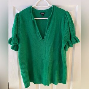 Knit short-sleeve sweater